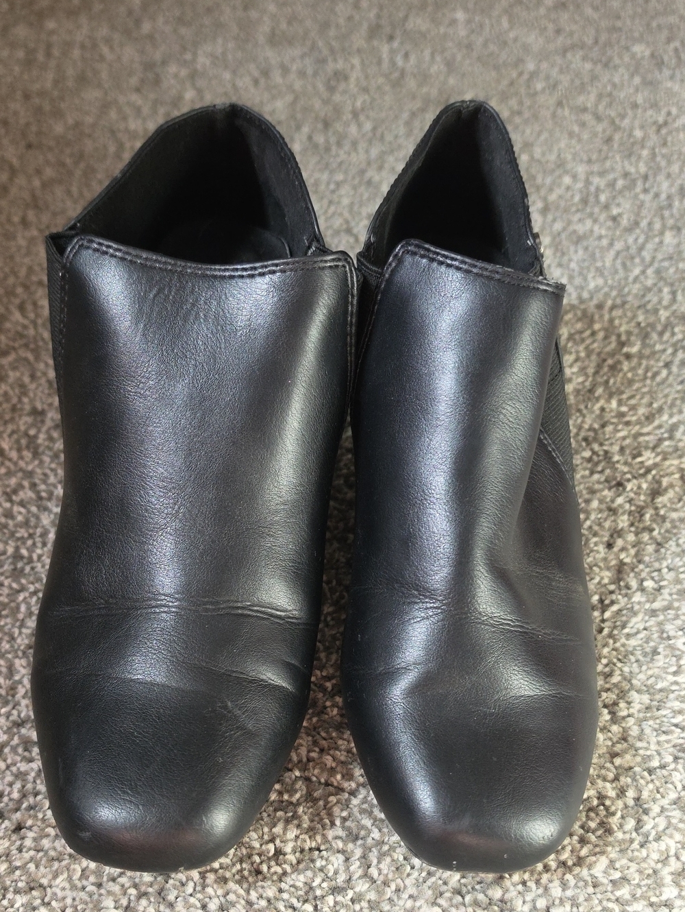 East 5th Black Leather Slip-On Mules